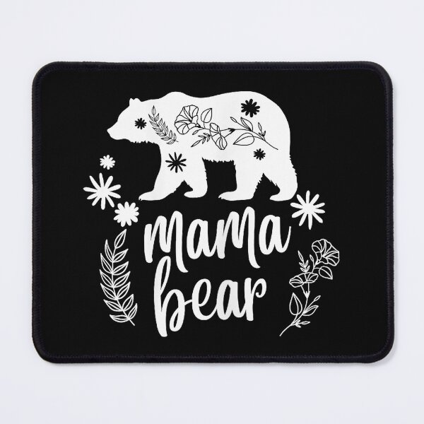 Item preview, Mama Bear Floral Silhouette Cute Nature Mom Design designed and sold by zamiokaline.