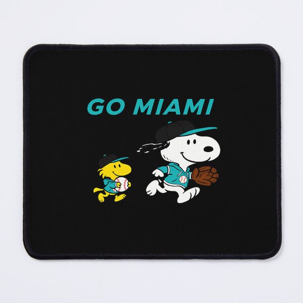 Item preview, Snoopy Baseball Go Miami designed and sold by Emerald-Apparel.
