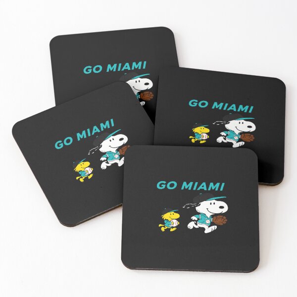 Item preview, Snoopy Baseball Go Miami designed and sold by Emerald-Apparel.