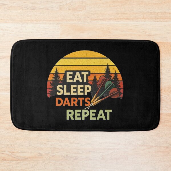 Item preview, Eat Sleep Darts Repeat Funny Darts Player Retro Design designed and sold by Tropivaro.