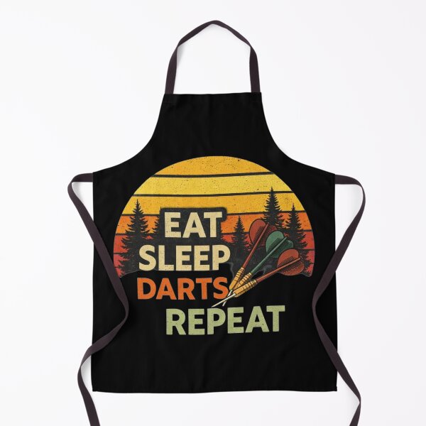 Item preview, Eat Sleep Darts Repeat Funny Darts Player Retro Design designed and sold by Tropivaro.