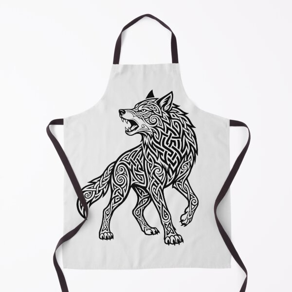 Item preview, Celtic Wolf Spirit Animal Norse Knotwork designed and sold by SolaoLab.