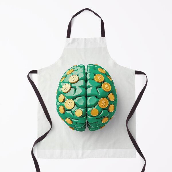 Item preview, Money Brain Minimal Finance Aesthetic Sticker designed and sold by NexoraHub.