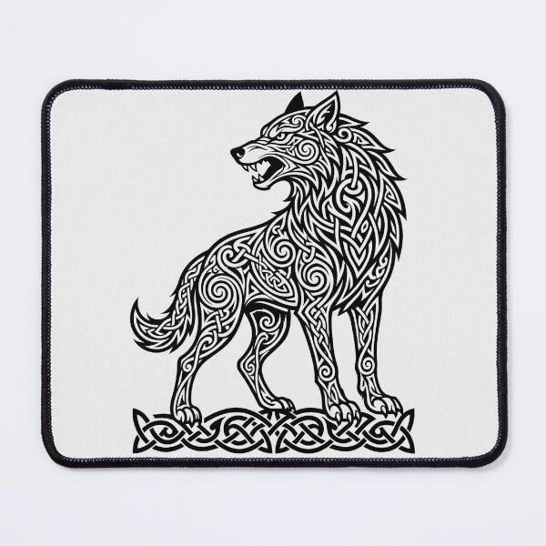 Item preview, Celtic Wolf Spirit Animal Ancient Norse Knotwork designed and sold by SolaoLab.