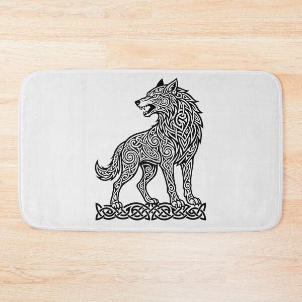 Item preview, Celtic Wolf Spirit Animal Ancient Norse Knotwork designed and sold by SolaoLab.