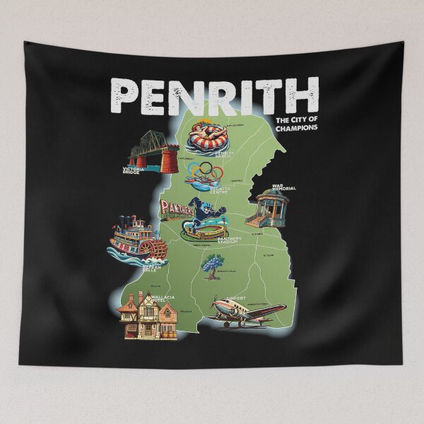 Item preview, Penrith Landmarks Map - V1 designed and sold by TKelShop.