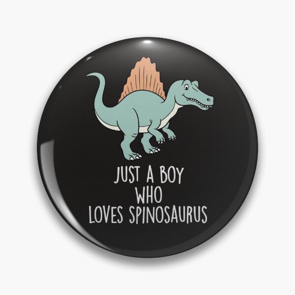 Item preview, Just a Boy Who Loves Spinosaurus Funny Dinosaur Quote designed and sold by Clairenity Studio.