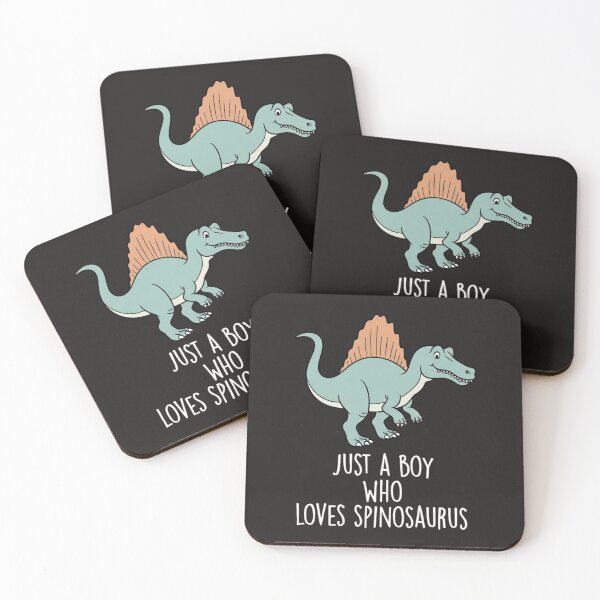 Item preview, Just a Boy Who Loves Spinosaurus Funny Dinosaur Quote designed and sold by Clairenity Studio.