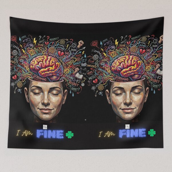 Item preview, I am Fine Chaotic Mind Mental Health Art designed and sold by JayuSoul 자유Soul.