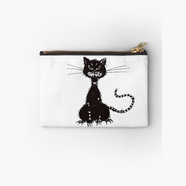 Item preview, Grunge Ragged Evil Black Cat designed and sold by Boriana Giormova.