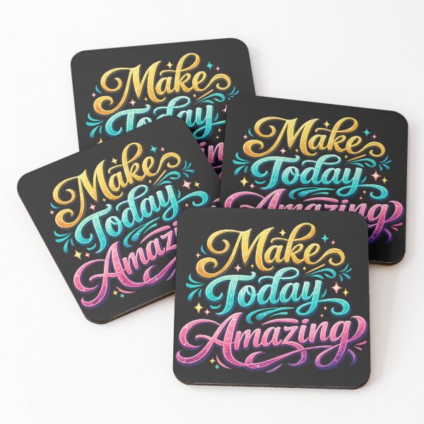Item preview, Make Today Amazing Colorful Motivational Typography Design designed and sold by maddy9512.
