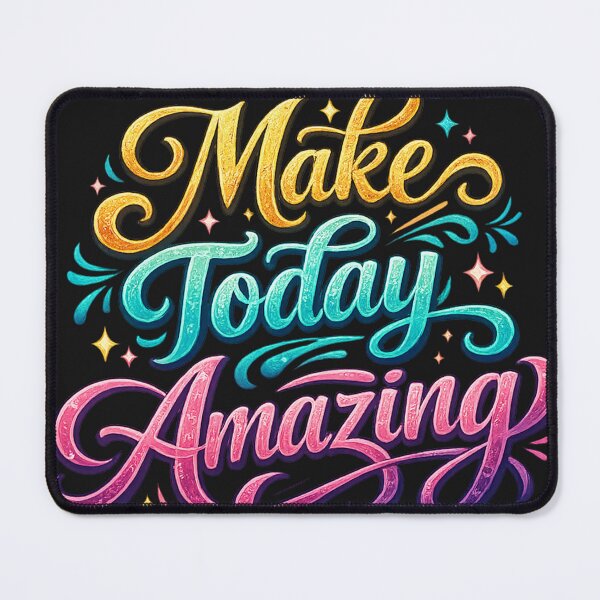Item preview, Make Today Amazing Colorful Motivational Typography Design designed and sold by maddy9512.