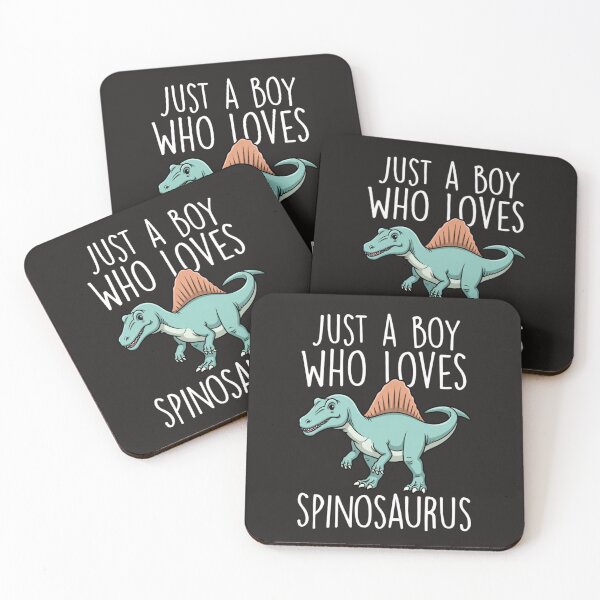 Item preview, Just a Boy Who Loves Spinosaurus Funny Dinosaur Quote designed and sold by Clairenity Studio.
