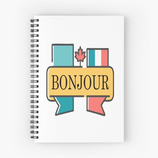 Item preview, Bonjour Canada French Typography – Bilingual Maple Leaf Canadian Design designed and sold by Globalcitytees.