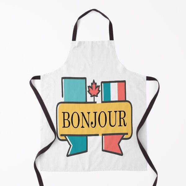 Item preview, Bonjour Canada French Typography – Bilingual Maple Leaf Canadian Design designed and sold by Globalcitytees.