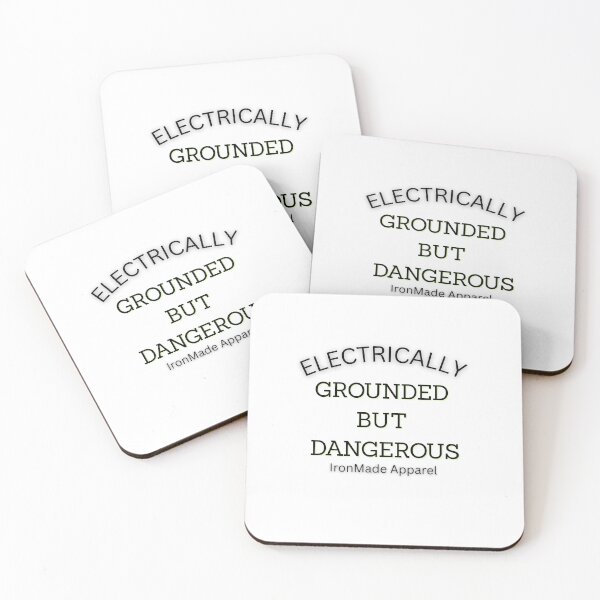 Item preview, Grounded But Dangerous Electrician T-Shirt | Funny Electrical Worker Humor Tee for Linemen & Skilled Trades designed and sold by IronMade Apparel.