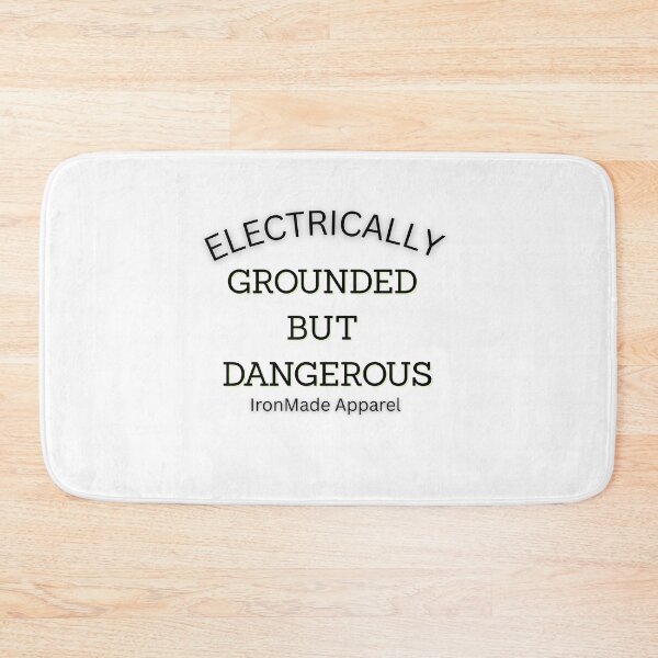 Item preview, Grounded But Dangerous Electrician T-Shirt | Funny Electrical Worker Humor Tee for Linemen & Skilled Trades designed and sold by IronMade Apparel.