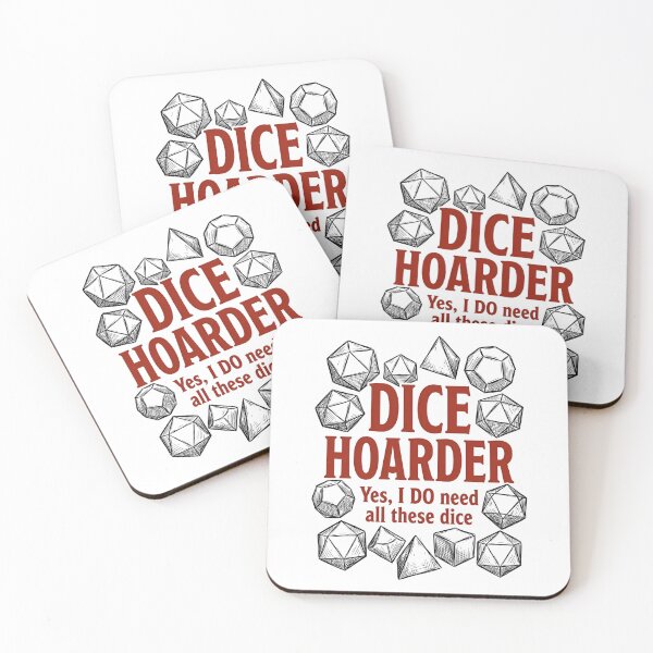 Item preview, Dice Hoarder Yes I Do Need All These Dice Funny Tabletop RPG designed and sold by Fenay Designs.