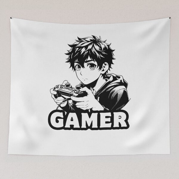 Item preview, Gamer Black and white - Gaming  designed and sold by Rasheedaholik.