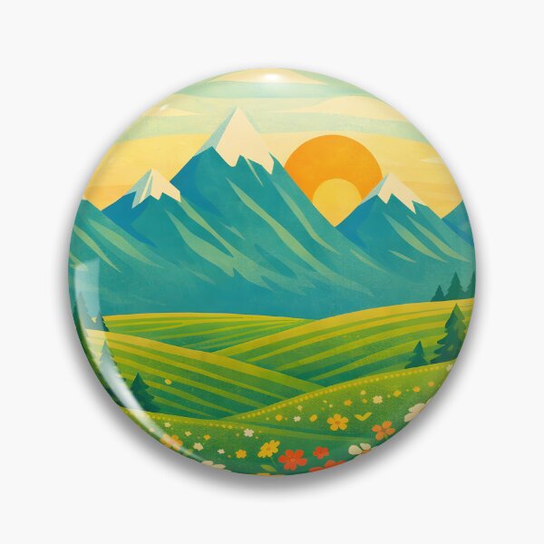 Item preview, Golden Sunrise Over Alpine Meadows designed and sold by blankTeeShirt.