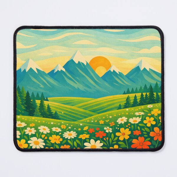 Item preview, Golden Sunrise Over Alpine Meadows designed and sold by blankTeeShirt.