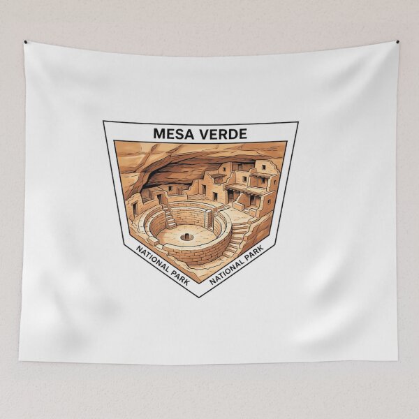 Item preview, Mesa Verde National Park Pueblo History Mountain Hiking designed and sold by SkeletonsDanger.