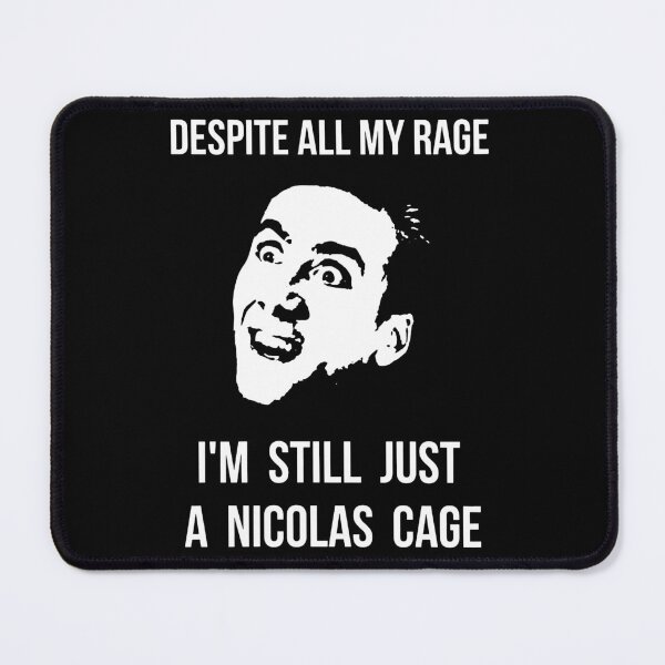 Item preview, Mug Despite All My Rage Meme Nicolas Cage designed and sold by AmalnoRoyil.