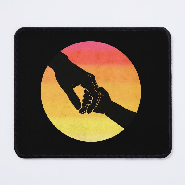 Item preview, Hand in Hand Retro Sunset design designed and sold by GiraffeandStuff.