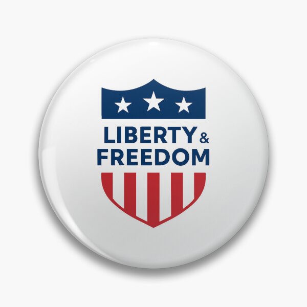 Item preview, Liberty and Freedom Patriotic USA Shield Design designed and sold by OwnYourMood.