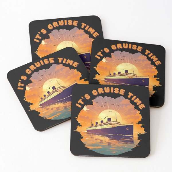 Item preview, Vintage Sunset Cruise Ship – Retro Ocean Travel Aesthetic Tee for Cruise Lovers designed and sold by Ladys-Gents.