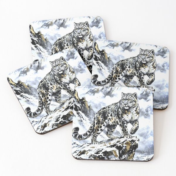 Item preview, Snow Leopard Art designed and sold by Aureluxe.