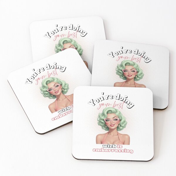 Item preview, Funny Sarcastic Quote Sticker – You're Doing Your Best Which Is Embarrassing designed and sold by KymeraStudio25.