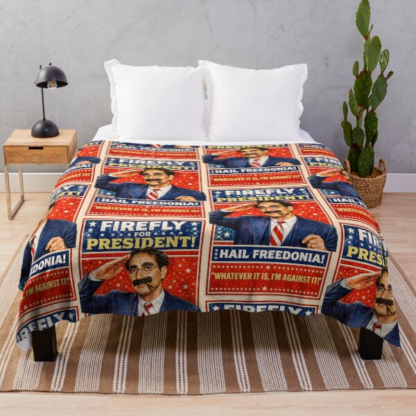 Item preview, Firefly for President – Hail Freedonia! Retro Campaign Poster designed and sold by DiamondSkyShirt.
