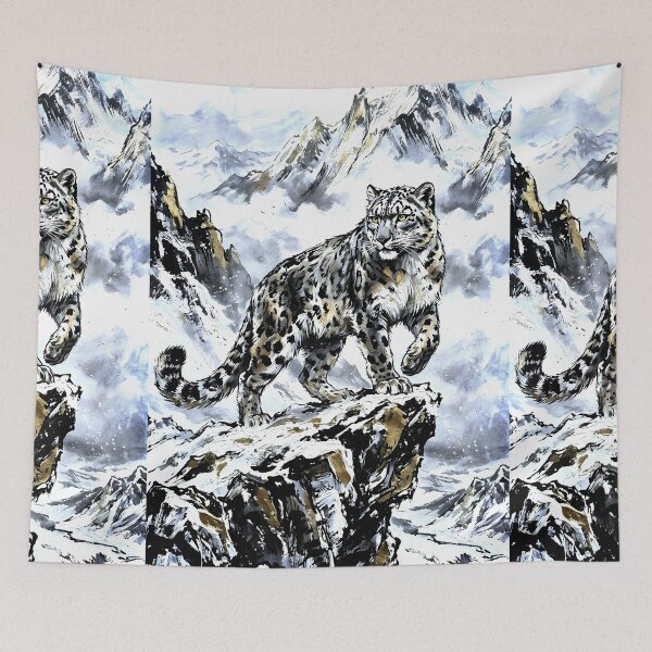 Item preview, Snow Leopard Art designed and sold by Aureluxe.