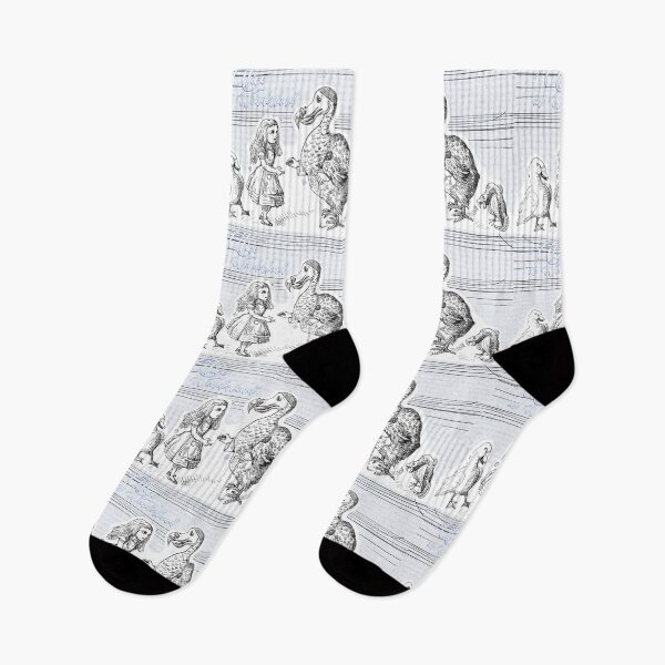 Item preview, Alice in Wonderland - Alice Conversing With Dodo Bird (ink drawing by ACCI) designed and sold by VanyssaGraphics.