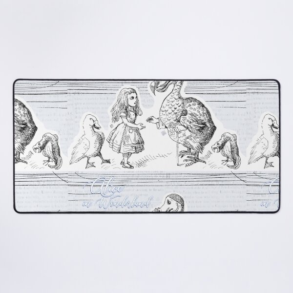 Item preview, Alice in Wonderland - Alice Conversing With Dodo Bird (ink drawing by ACCI) designed and sold by VanyssaGraphics.