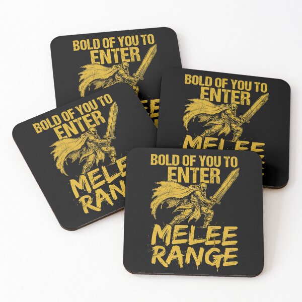Item preview, Bold Of You To Enter Melee Range Funny Tabletop RPG Gaming designed and sold by Fenay Designs.