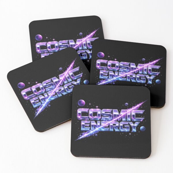 Item preview, COSMIC ENERGY - Futuristic Neon Sci-Fi Typography designed and sold by MKreative Studio.