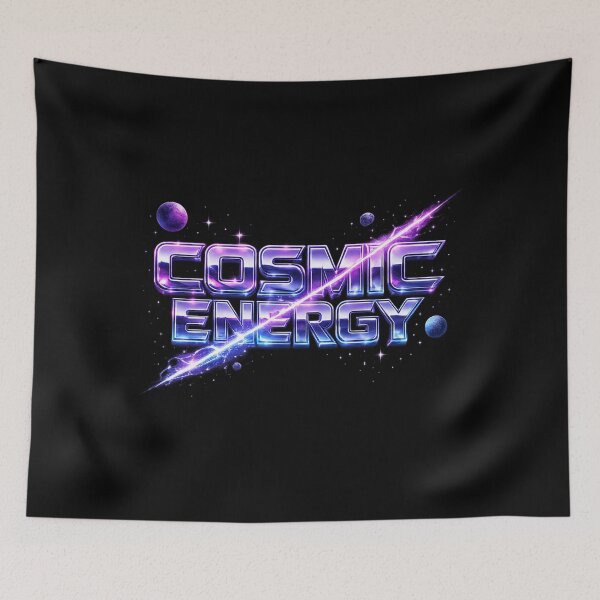 Item preview, COSMIC ENERGY - Futuristic Neon Sci-Fi Typography designed and sold by MKreative Studio.