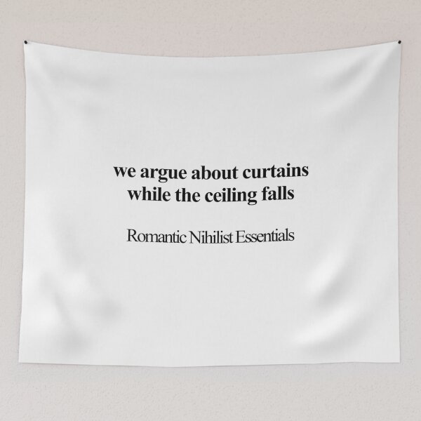 Item preview, Arguing About Curtains While the Ceiling Falls designed and sold by birdspinestudio.
