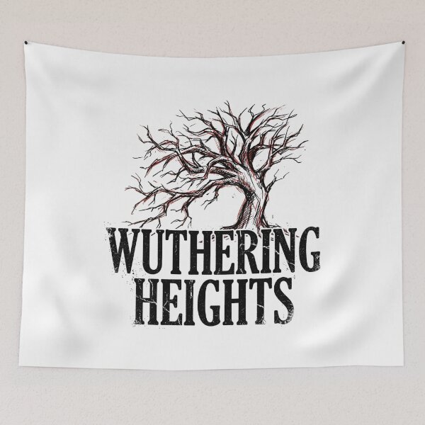 Item preview, Wuthering Heights Red Creepy Tree Gothic Literature designed and sold by Fenay Designs.