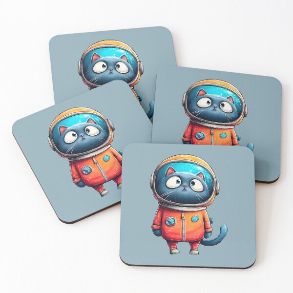 Item preview, Cute Astronaut Cat – Kawaii Space Kitten designed and sold by dharanna.