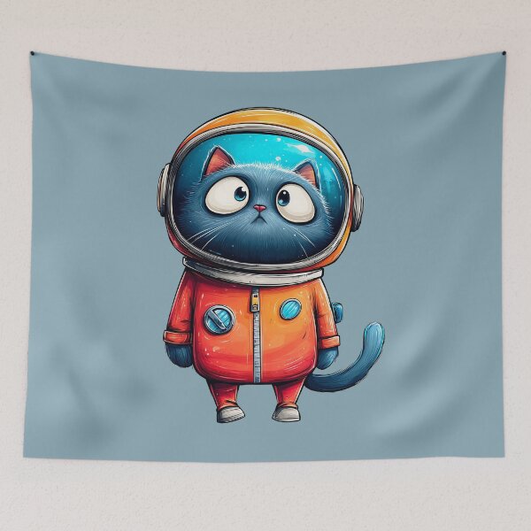 Item preview, Cute Astronaut Cat – Kawaii Space Kitten designed and sold by dharanna.