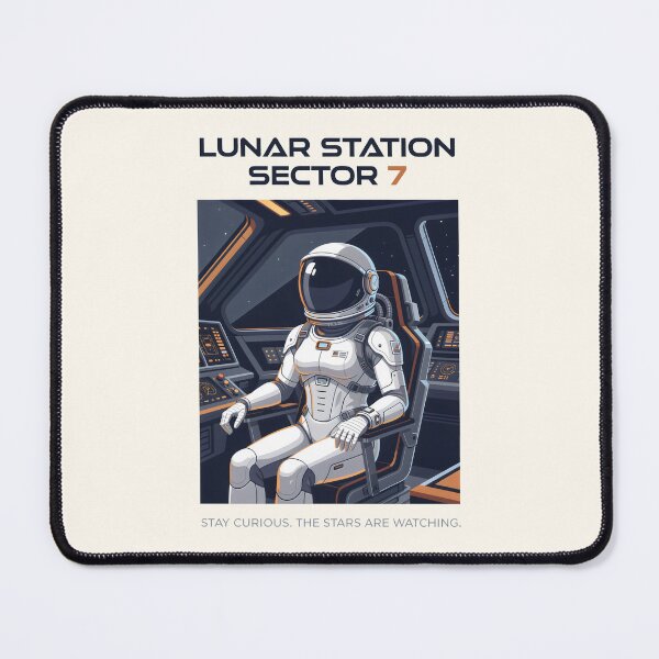 Item preview, Lunar Station Sector 7 Sci-Fi Illustration designed and sold by SplashTastic.