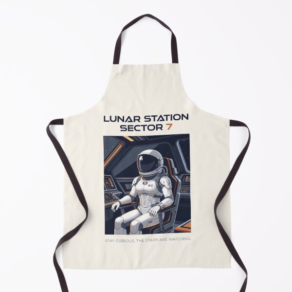 Item preview, Lunar Station Sector 7 Sci-Fi Illustration designed and sold by SplashTastic.
