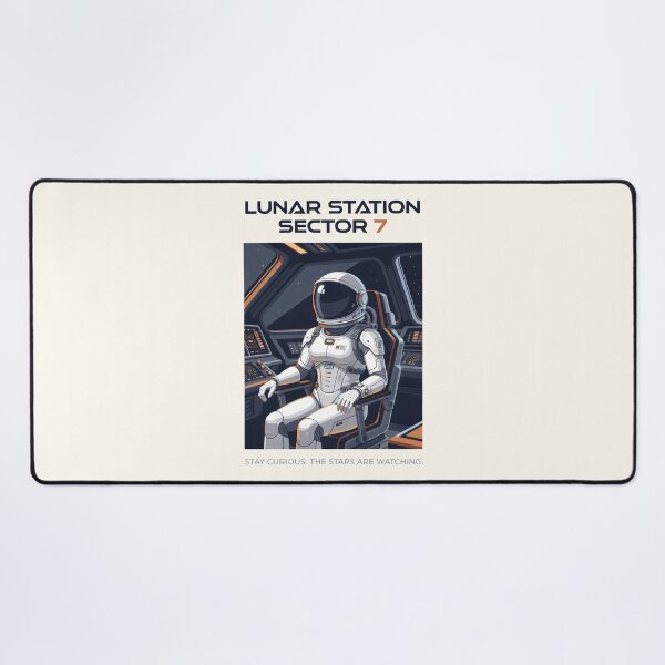 Item preview, Lunar Station Sector 7 Sci-Fi Illustration designed and sold by SplashTastic.