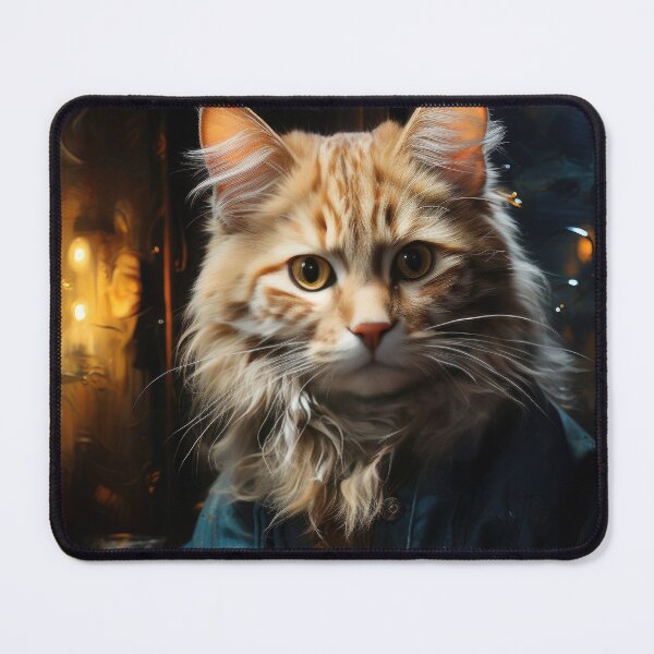 Item preview, Cat Portrait in a Quiet Night Café designed and sold by Erika Kaisersot.