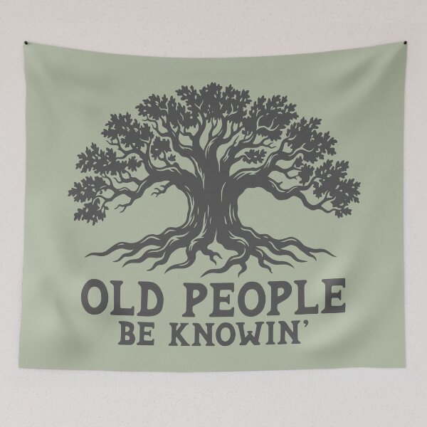 Item preview, Old People Be Knowing Funny Retro Quote  designed and sold by Colorfulman.