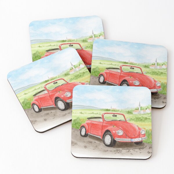 Item preview, Vintage Red Car designed and sold by dpesheva-art.