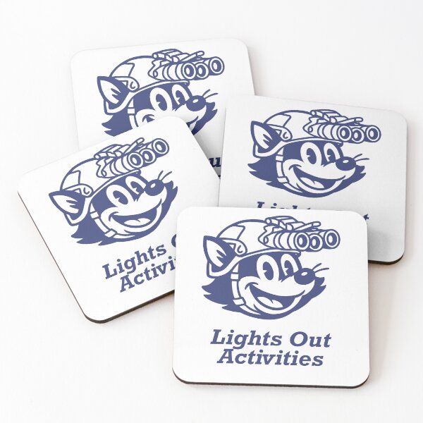 Item preview, Lights Out Racoon (indigo) designed and sold by Deepwood.